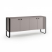 Móvel Buffet Ravi 4 Portas - Pés Metálicos Preto