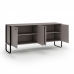 Móvel Buffet Ravi 4 Portas - Pés Metálicos Preto