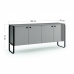 Móvel Buffet Ravi 4 Portas - Pés Metálicos Preto